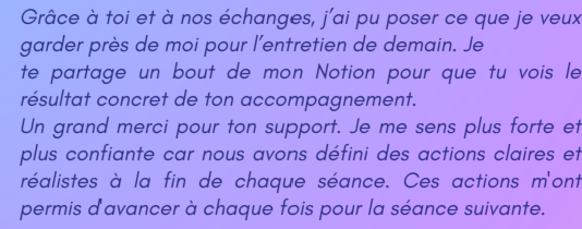 T&eacute;moignage de Sonia